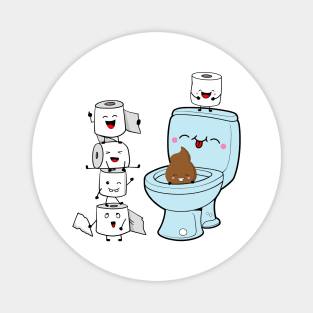 Toilet Humor: Sips and Giggles Punny Series Magnet